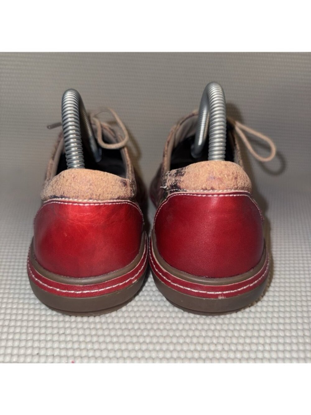 L'Artiste Spring Step Bibbie Red Leather Floral Casual Shoes Women Size 8.5 (39) - Picture 3 of 7